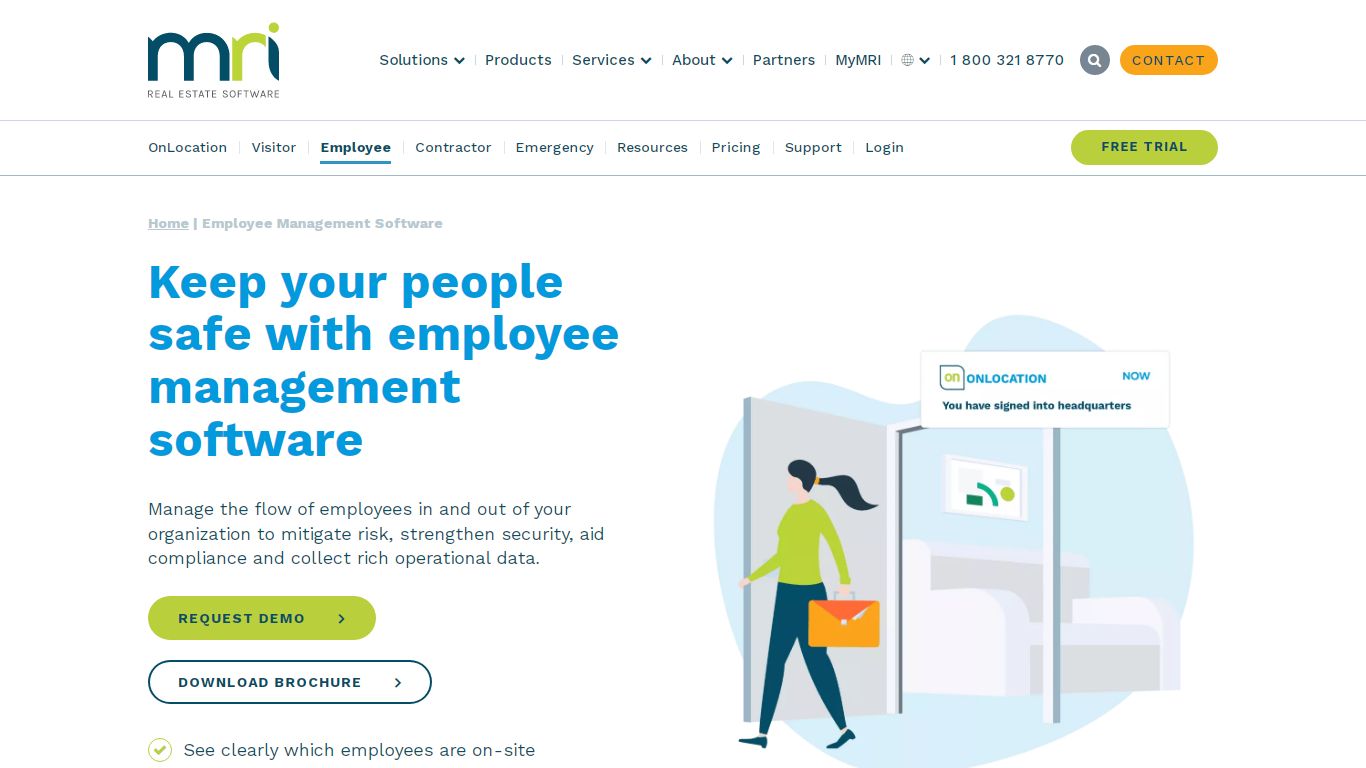 Employee Management Software | MRI Software | Was WhosOnLocation