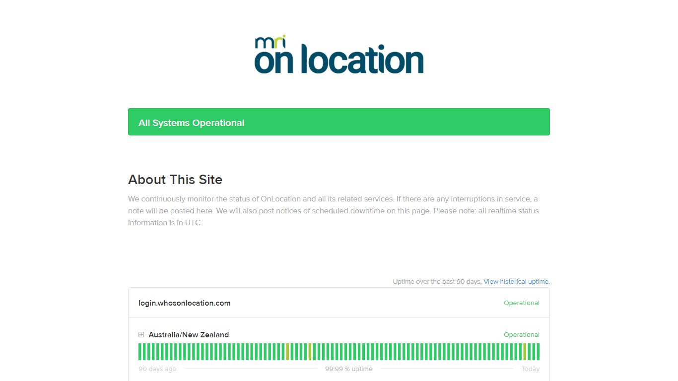 MRI OnLocation Status